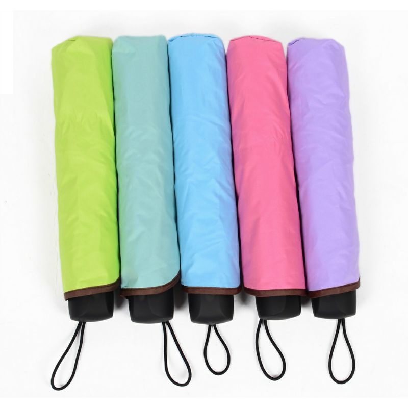 Payung Magic 3D Lipat Umbrella Anti UV Polos Warna Warni