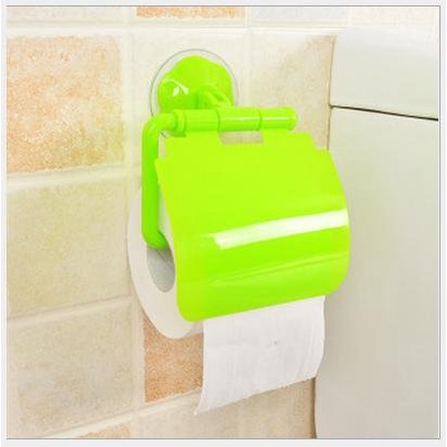 Toilet Roll Holder With Suction Vacum Tanpa Paku Tempat Tissue Gulung