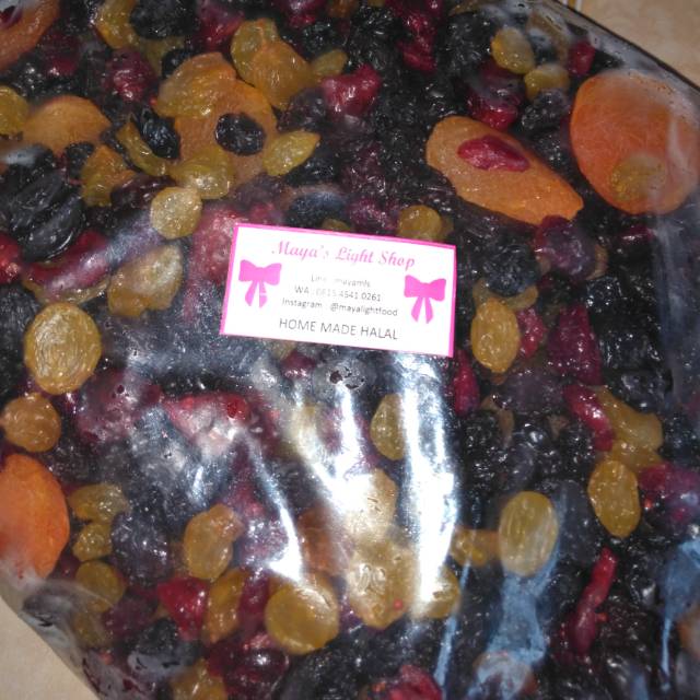 Mixfruit 1kg driedfruit manisan buah kering apricot cranberry kismis raisin blueberry gold raisin