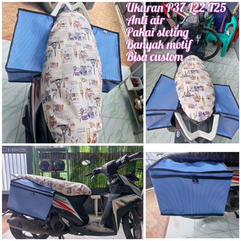 tas motor samping kurir obrok kecil mini custom anti air