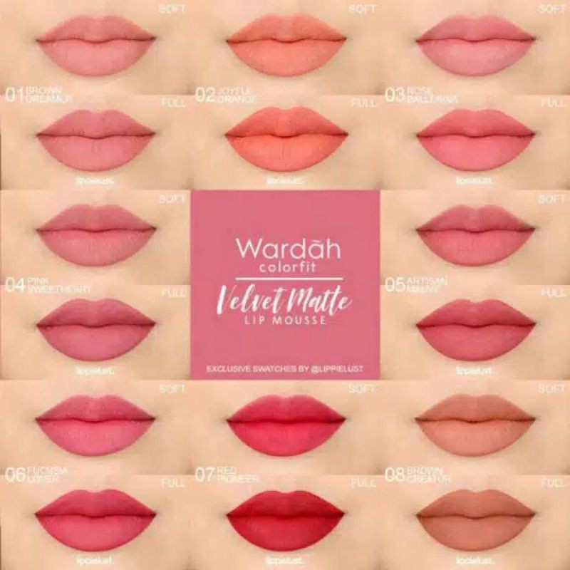 WARDAH VELVET MATTE LIP CREAM