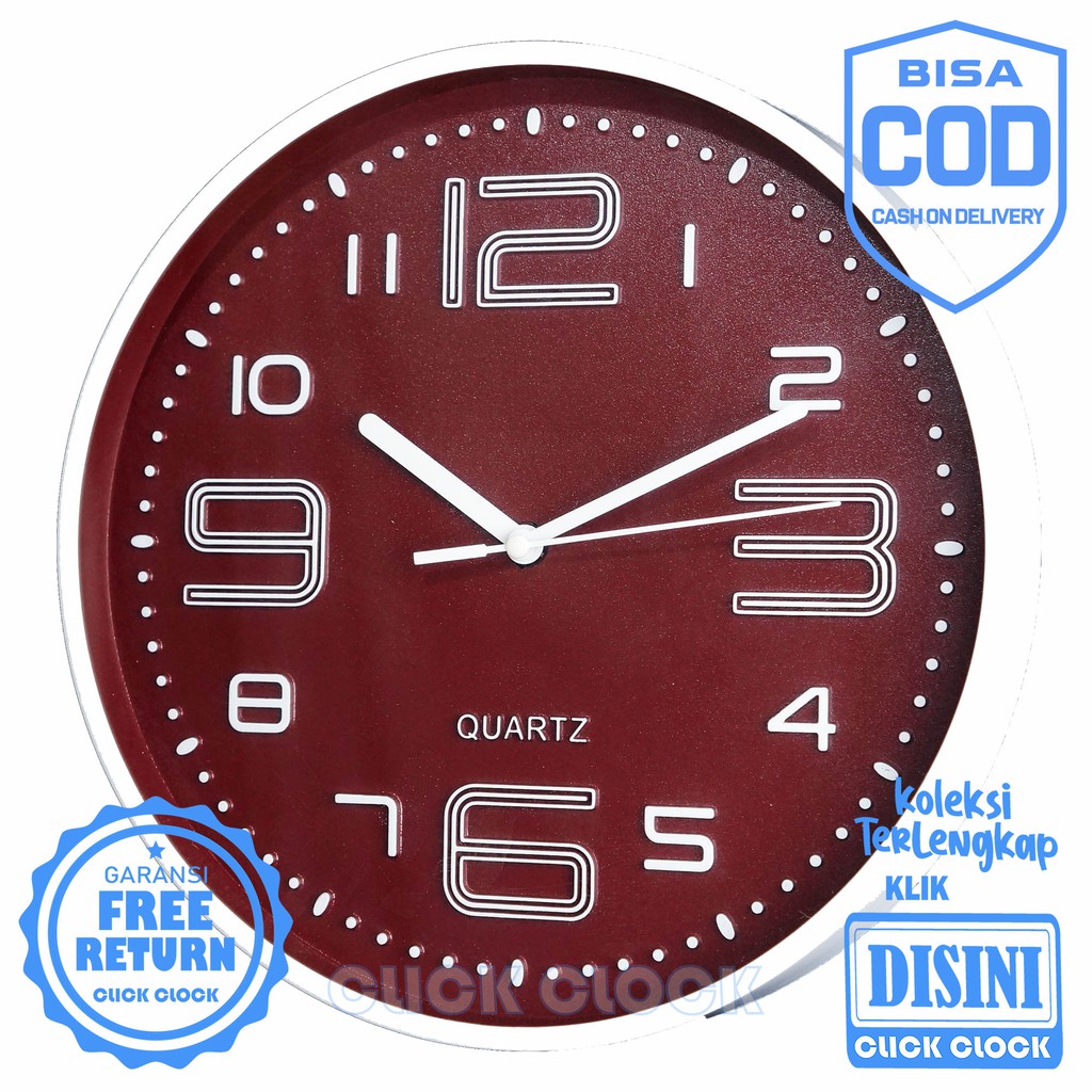 Jam Dinding Polos Dekorasi Rumah Wall Clock Murah NIKKO NK - 2821