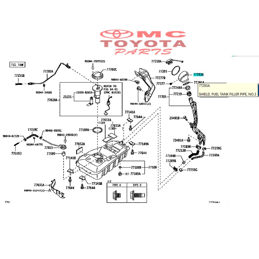 Karet Booth Pengisian Tangki Bensin Avanza Xenia 77293-BZ012