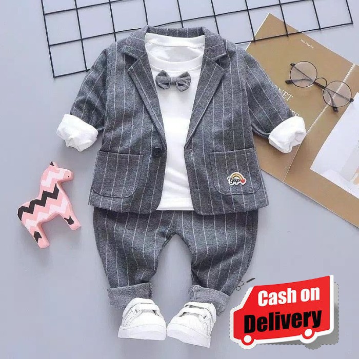 Jas Anak Laki Laki Terbaru Premium Untuk Usia 6 Bulan Sampai 2 Ta GS540 Setelan Formal Bayi Laki La