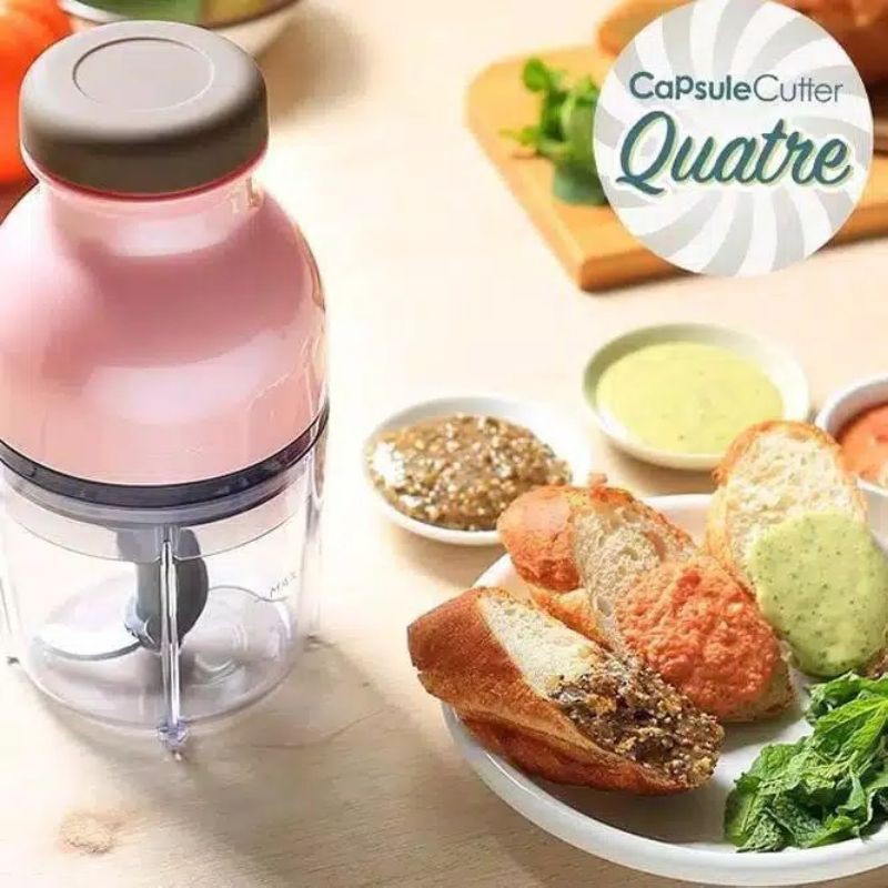 Blender Portable Mini Capsule Cutter Quatre - Blender Kapsul - Food Chopper Makanan