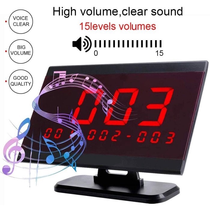Display Receiver Bel Panggil Pelayan Restaurant Calling System - Display Saja - Retekess TD105