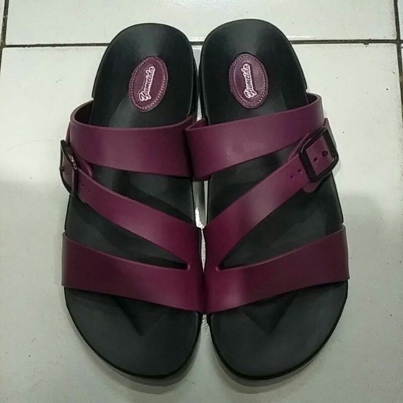 Yumaida 7121L - Sendal Kokop Karet Wanita Yumaida Silang Size 36 - 40