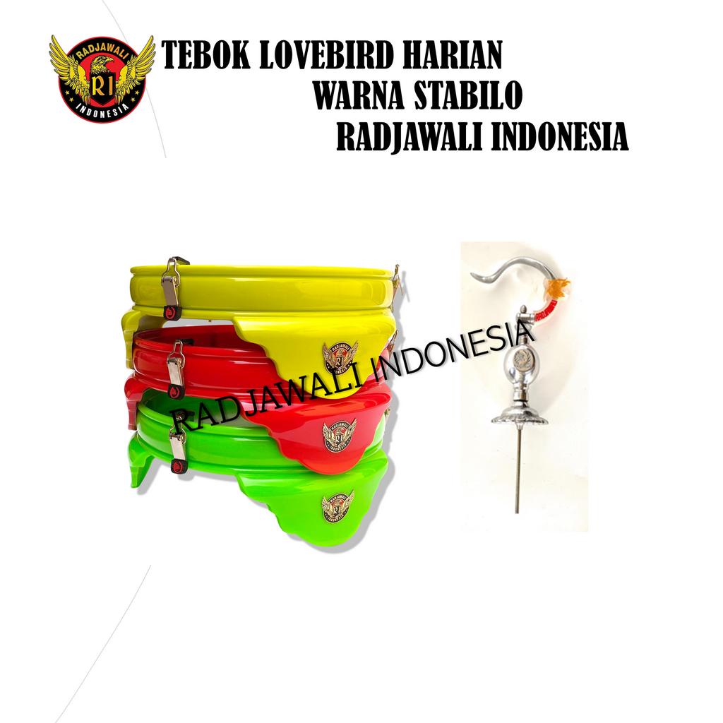 Tebok lovebird PVC warna stabilo Radjawali Indonesia