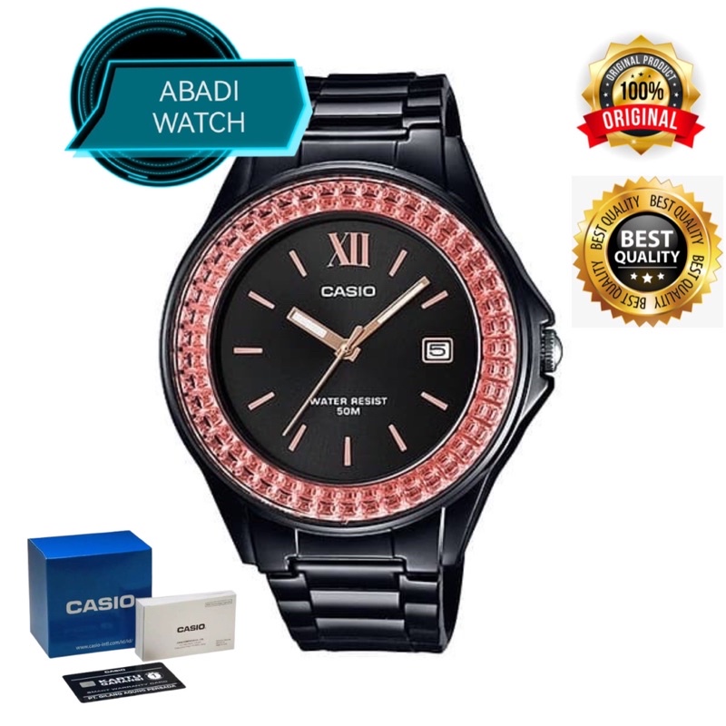JAM TANGAN WANITA ANALOG CASIO STANDARD LX-500H-1EV ORIGINAL TERBARU