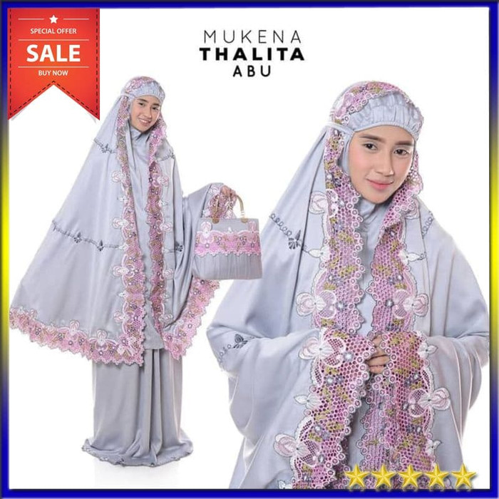 TERLARIS MUKENA BORDIR TALITHA/MUKENA ANAK/MUKENA BALI/KATUN JEPANG/DEWASA/PARA - HITAM