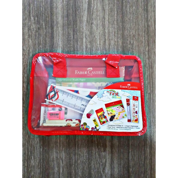 

FABER CASTELL PAKET MY FIRST ART BAG PAKET LENGKAP ORIGINAL