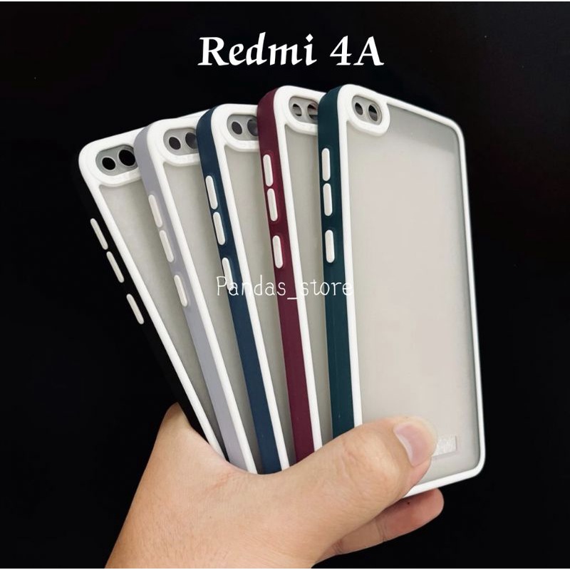 Pro Hybird Redmi 4A Softcase Halus dan Elegan / Pinggiran Garis Putih Keren (Pandas)