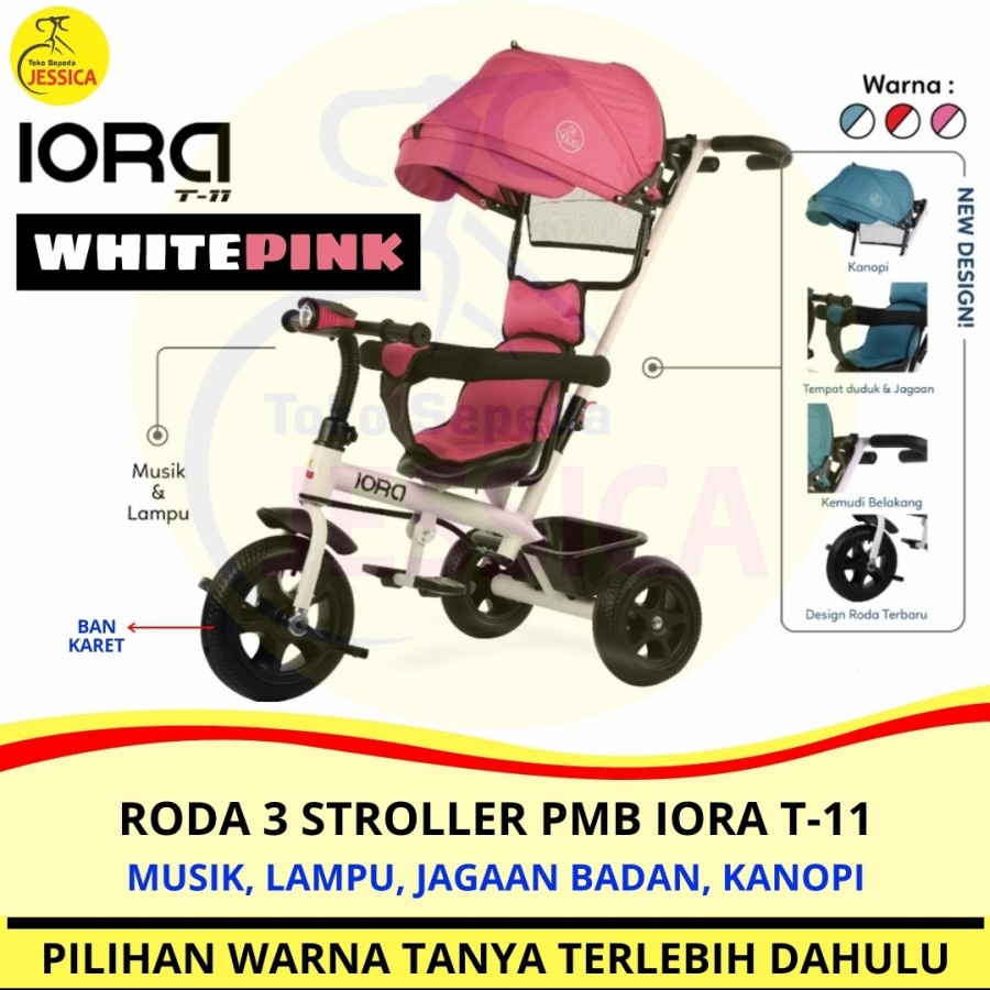 sepeda roda tiga anak sepeda roda tiga pmb iora t11