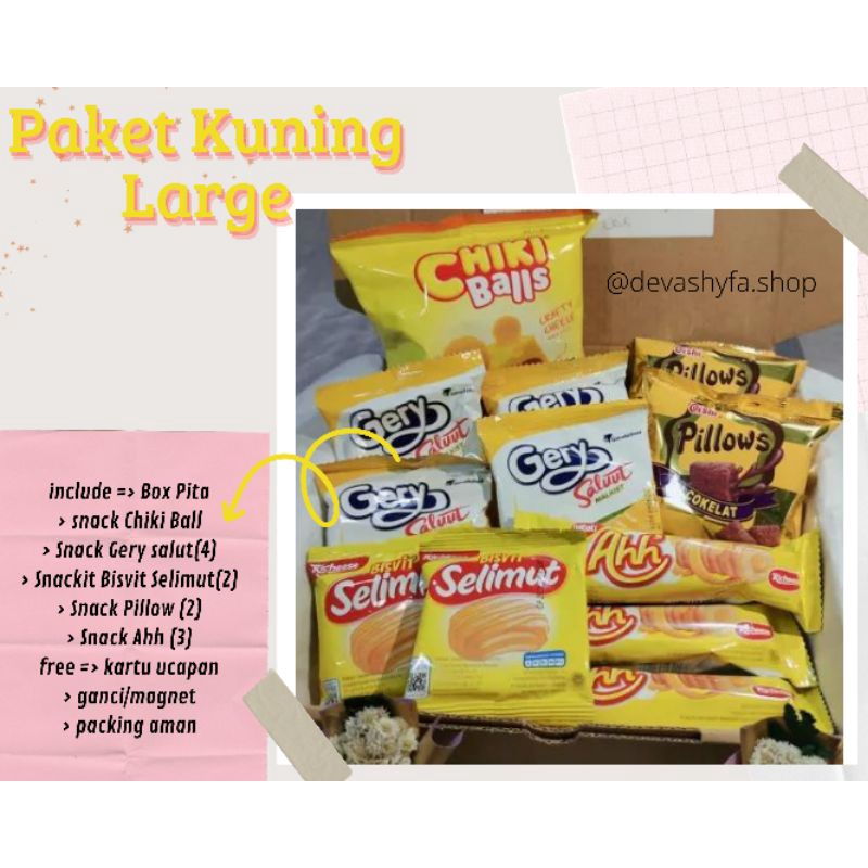 

Snack Box/Gift Box/Hampers Snack/Kado Ulang Tahun Wisuda