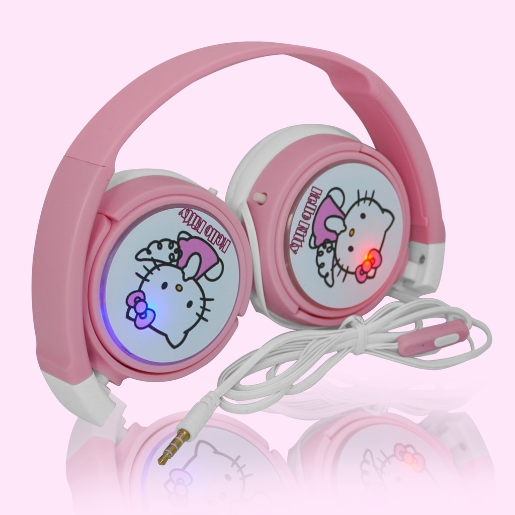 Headset Bando / Headphone Anak / Earphone Stereo / Headfree Kabel Disney LED Murah Lucu Extra Bass Universal - HF 303