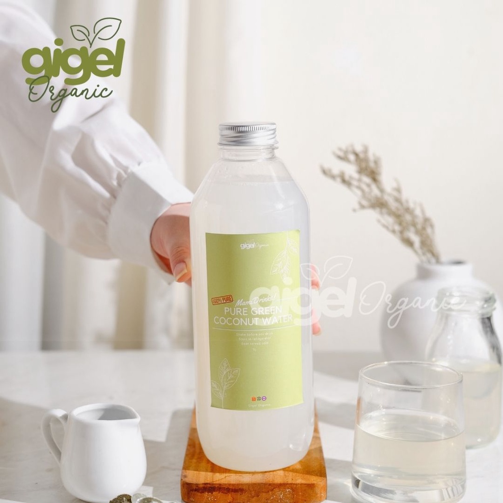 

MamiDrinks Pure Green Coconut Water, 1 Liter, Air Kelapa Hijau Ijo Murni by Gigel Organic (Kurir Instant)