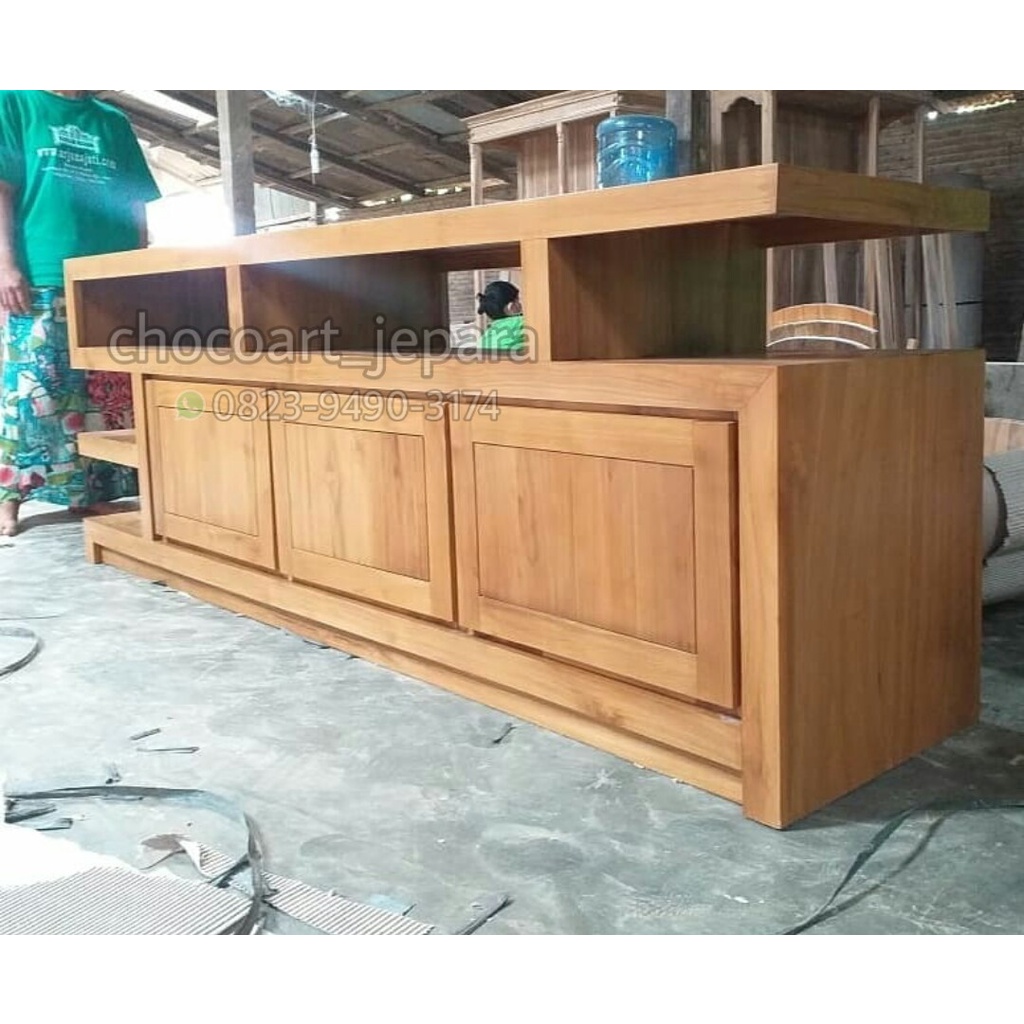 Bufet tv kayu jati asli jepara chocoart jepara bufet retro bufet minimalis bufet cantik bufet mewah
