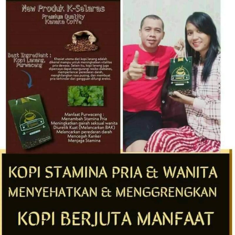 

Kopi Lanang K-Selaras 1 box isi 25 sachet original