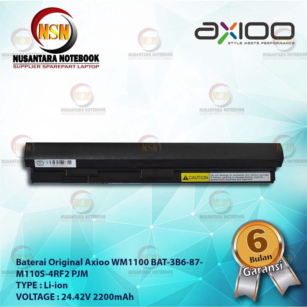 Baterai Original AXIOO M1100 BAT-3B6-87-M110S-4RF2 PJM