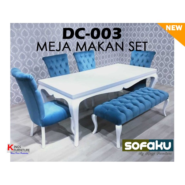 Sofaku DC-003 Dining Chair - Meja Makan Set Kursi Makan Stool - Kursi Meja Makan Minimalis Set Stool