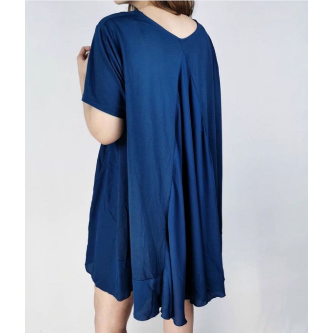 Uniqlo jersey mixed media tunic