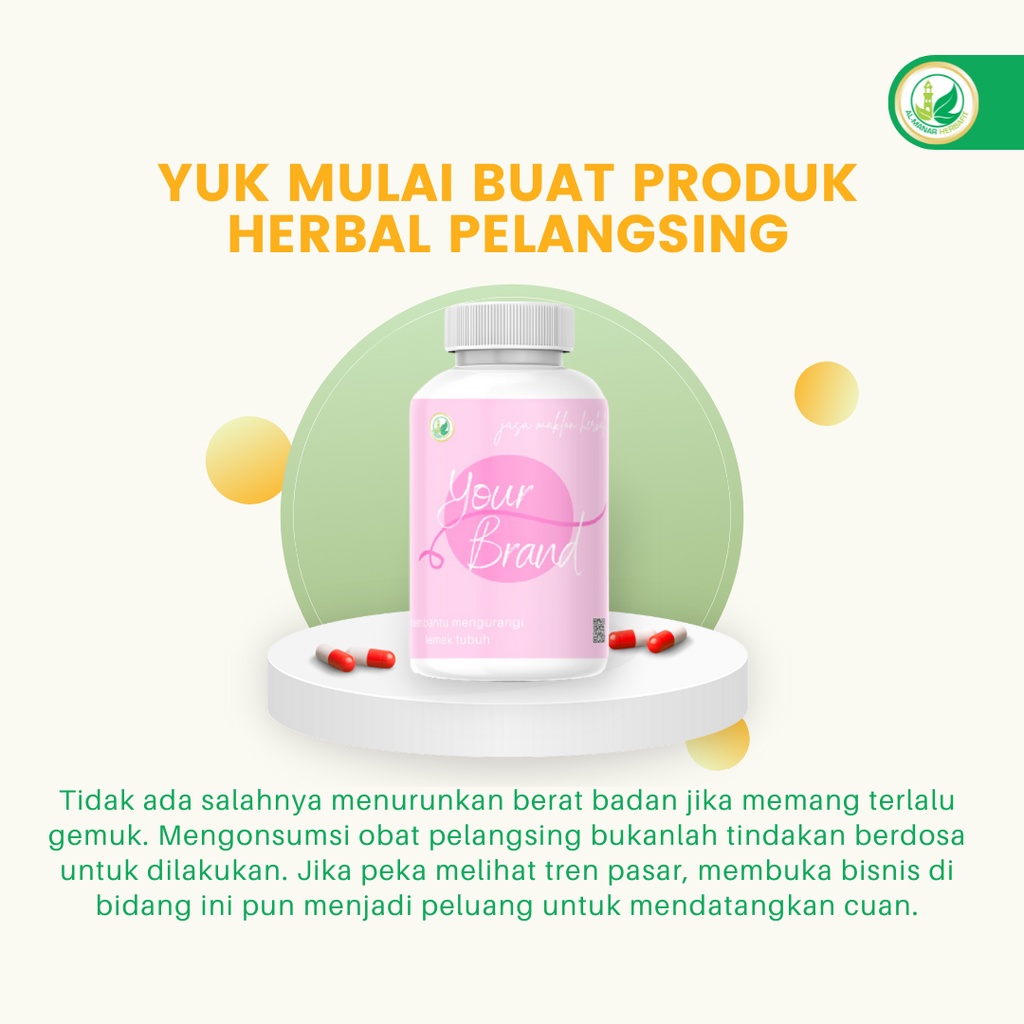 maklon herbal pelangsing perut buncit almanar herbafit yogyakarta