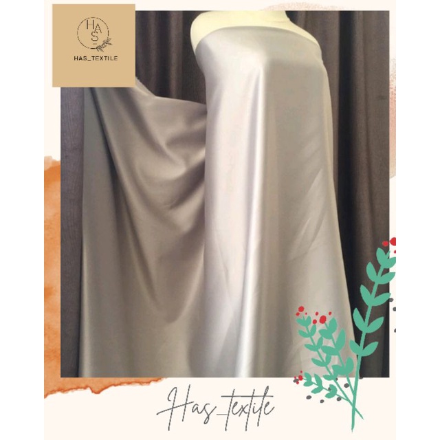 Kain Satin Velvet Premium Warna Golden Brown Gold Olive Bahan seragam Bahan Furing