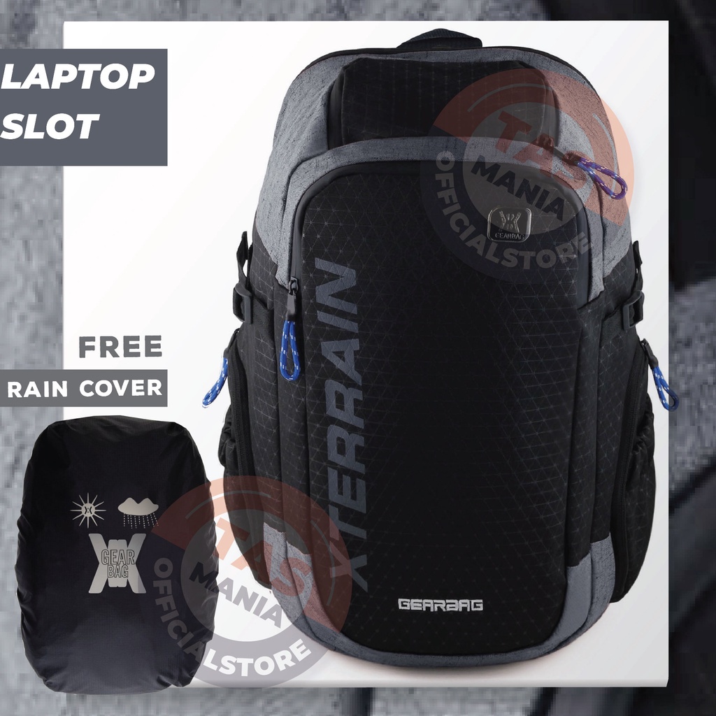 Tas Ransel Outdoor Pria Gear Bag 13113 - X TERRAIN Laptop Backpack + FREE Raincover