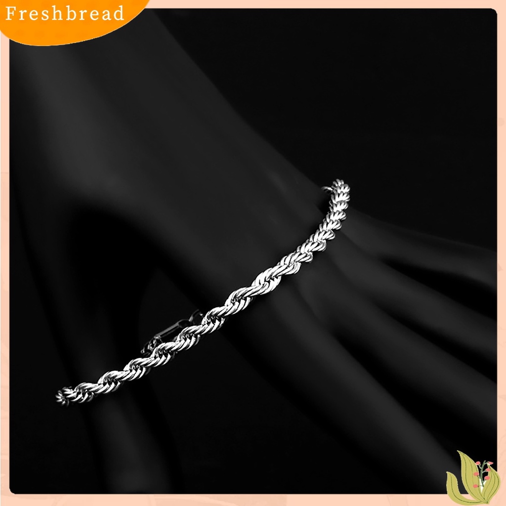 [TERLARIS]Women's 925 Sterling Silver Twist Bangle Cuff Charm Bracelet Clasp Party Jewelry