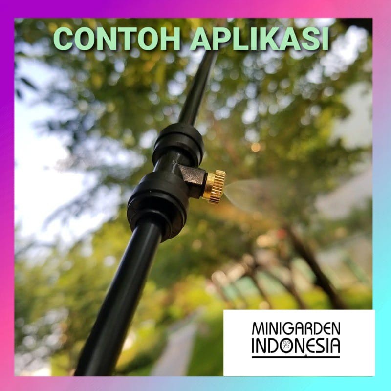 MIST NOZZLE KUNINGAN 0.2MM misting nozzle sprinkler air alat siram irigasi taman embun DRAT 3/16inch