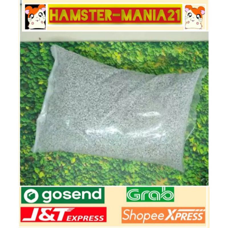 pasir zeolit halus no1 alas kandang 1kg