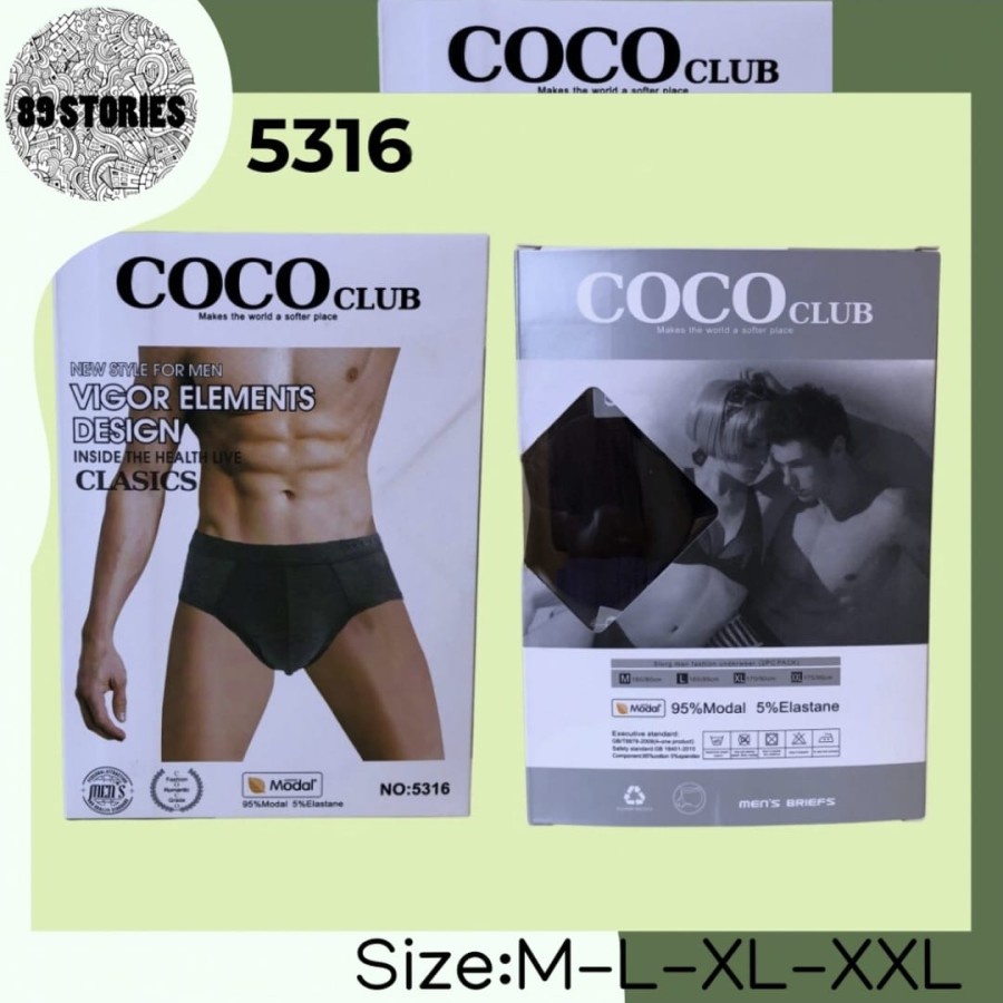 ISI 2 Celana Dalam / Celana Dalam Pria Coco - 5316