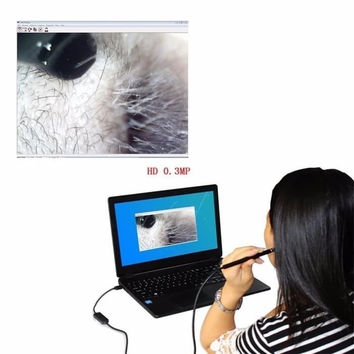 Kamera Endoscope Telinga Korek Kuping USB HD 5.5mm