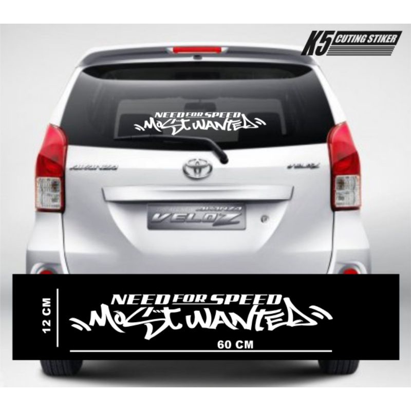 Cuting stiker kaca mobil Avansa,Alya ,Agya . universal. need for speed cuting stiker mobil