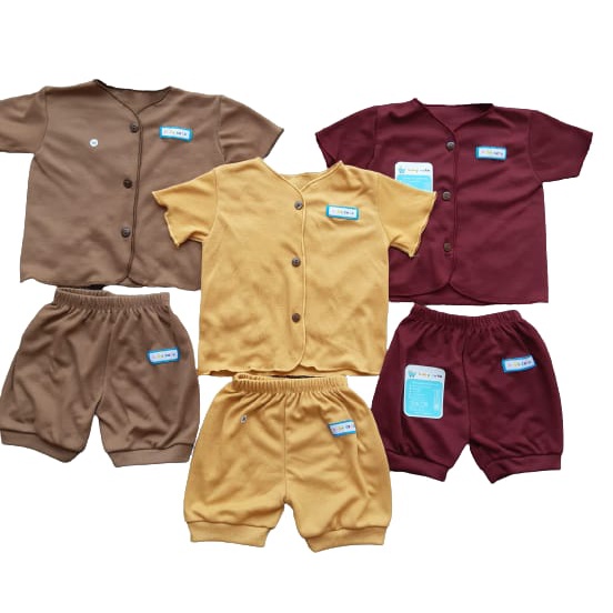 Stelan baju dan celana bayi seri Turkish per 3 stel newborn, 3-6 dan 6-12 bulan SNI promo 9.9