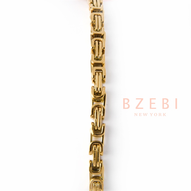 Gelang Emas 18k Bahan Titanium Steel Aksen Berlian Anti Karat Gaya Korea Dengan Kotak Eksklusif 65b