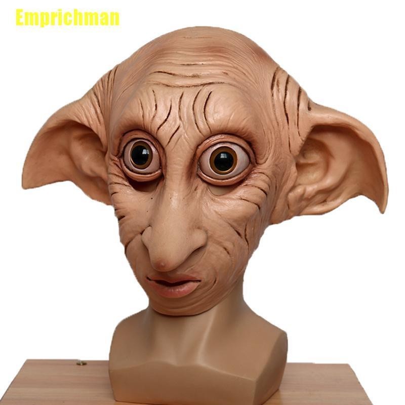 Topeng Desain Dobby Elfin Bahan Latex  untuk Halloween