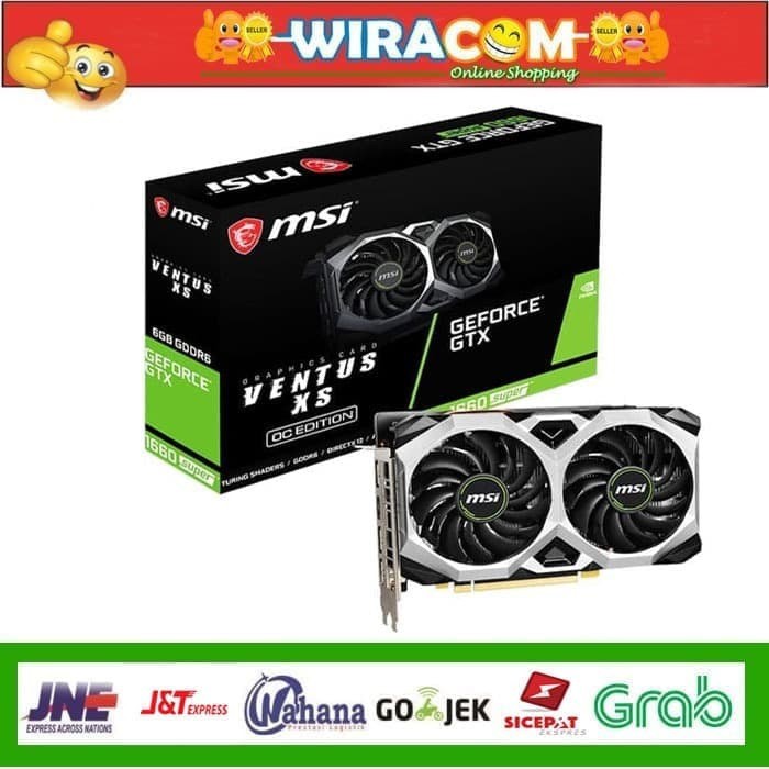 ORIGINAL GARANSI RESMI MSI GTX 1660 SUPER VENTUS XS OC 6GB GDDR6 / GTX1660 NON LHR10500000