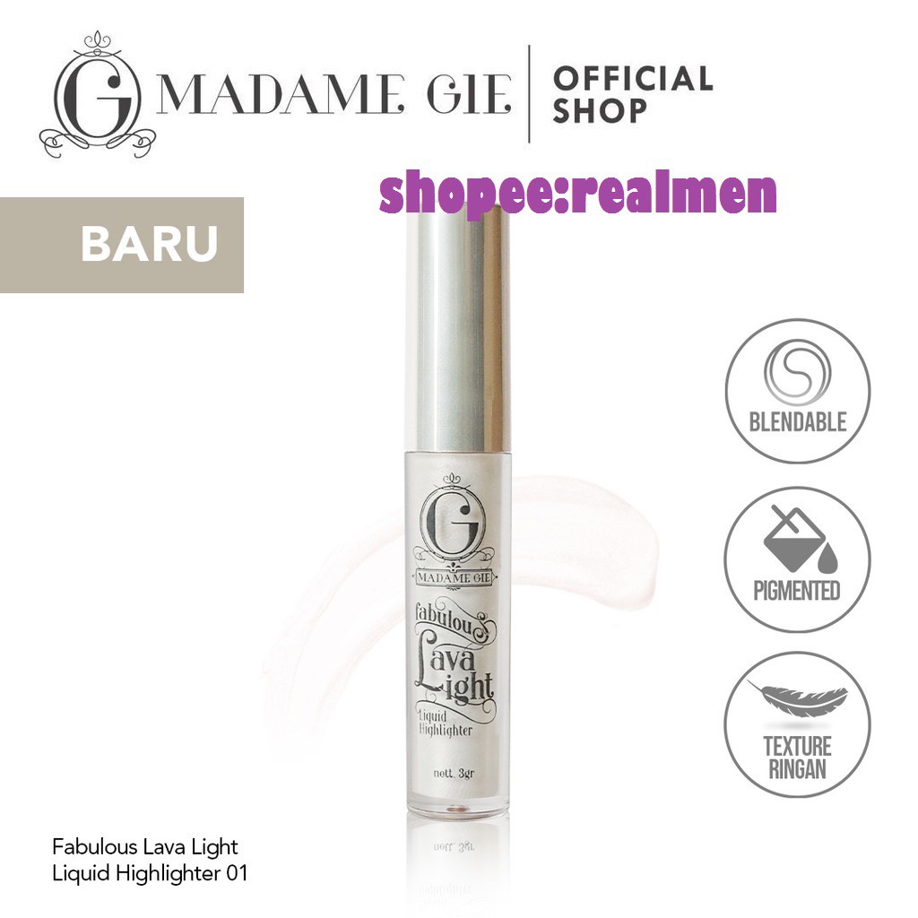 Madame Gie Fabulous Lava Light Liquid Highlighter - MakeUp Highlighter MADAME GIE GISEL BPOM