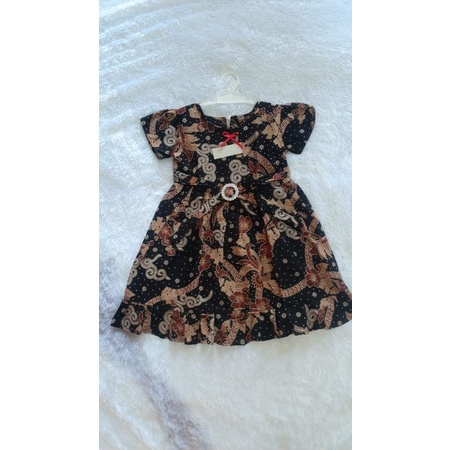 dress anak perempuan dress batik pakaian anak perempuan batik anak perempuan umur 3-4 tahun
