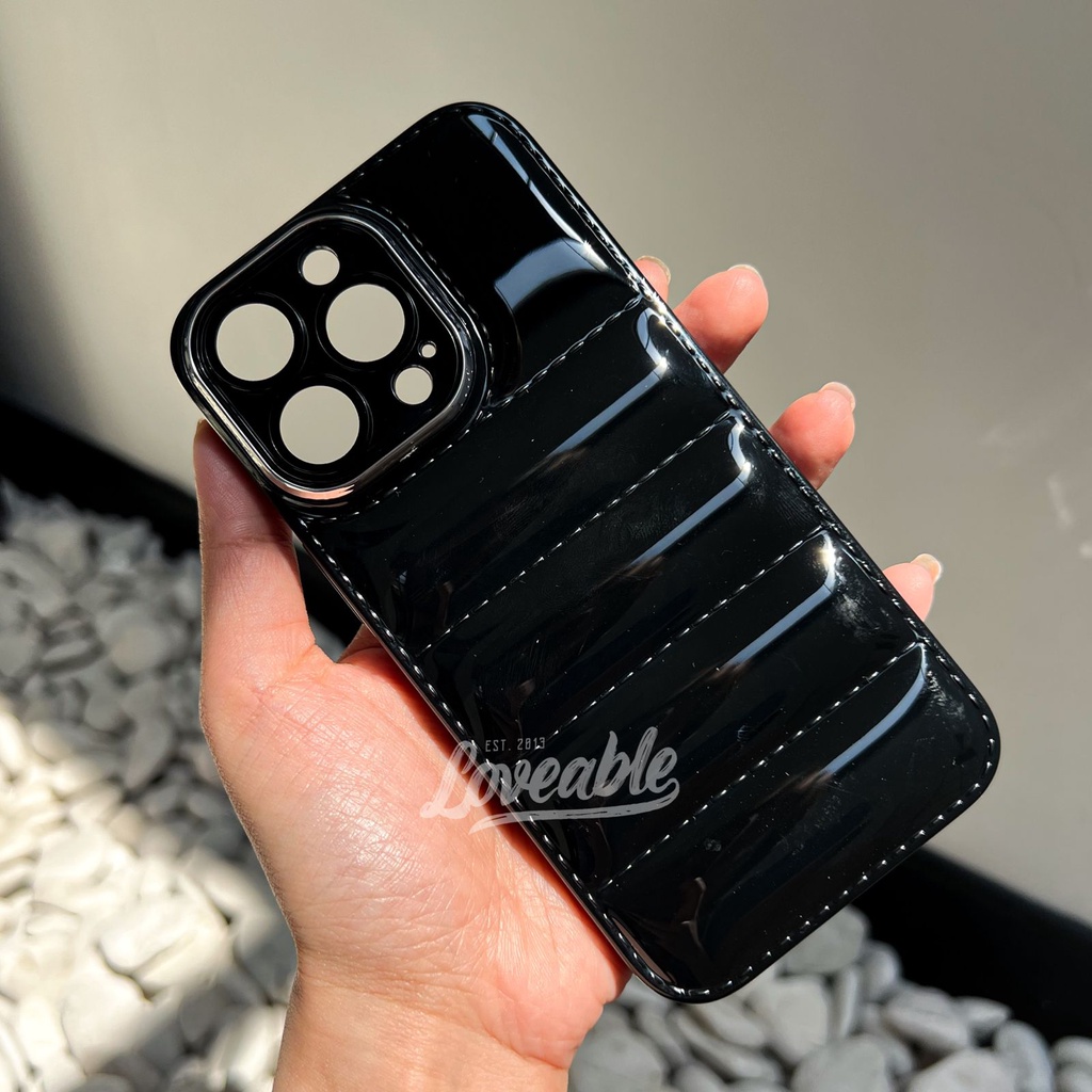 Glossy puff chrome campro for iphone 7 8 plus xr xs max 11 12 13 pro max