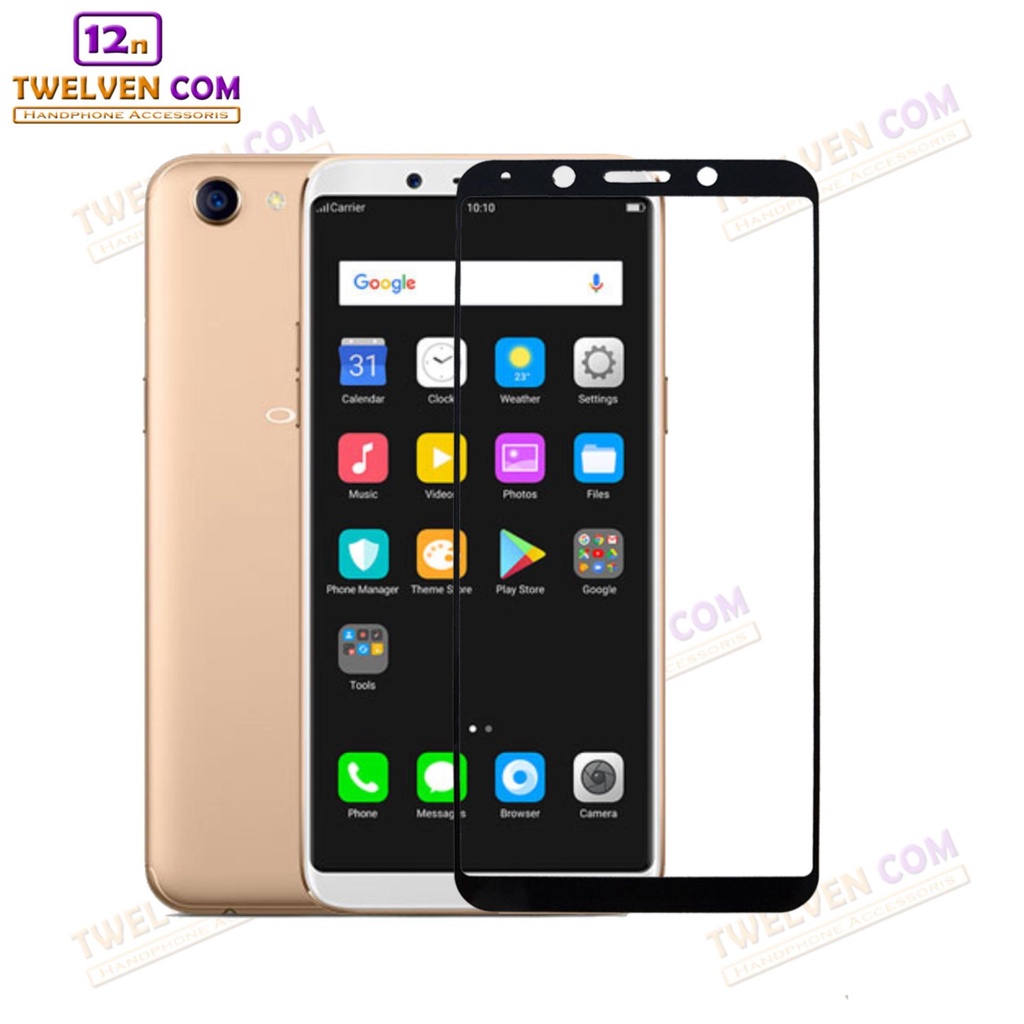 [FLASH SALE] zenBlade 5D Full Cover Tempered Glass Oppo F5 - Hitam