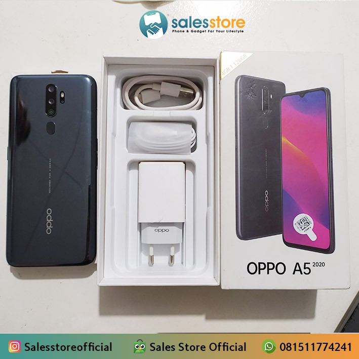 Oppo Samrtphone A5 2020 Ram 4/128 GB Fullset