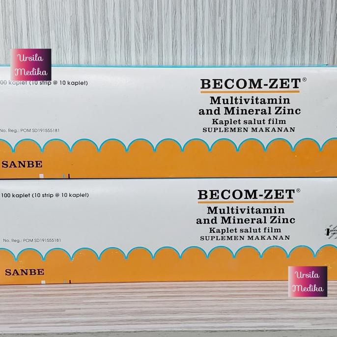 Becom zet | Multivitamin | Becom-Zet | Becomzet | Harga 1 Box Lc