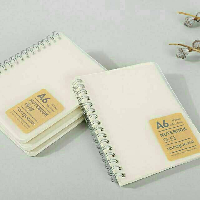 Clear Cover  Spiral Notebook buku  kotak  kotak  Shopee 