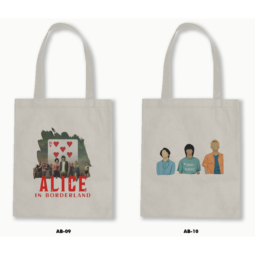 TOTE BAG BLACU - ALICE IN BORDERLAND / NETFLIX SERIES .01