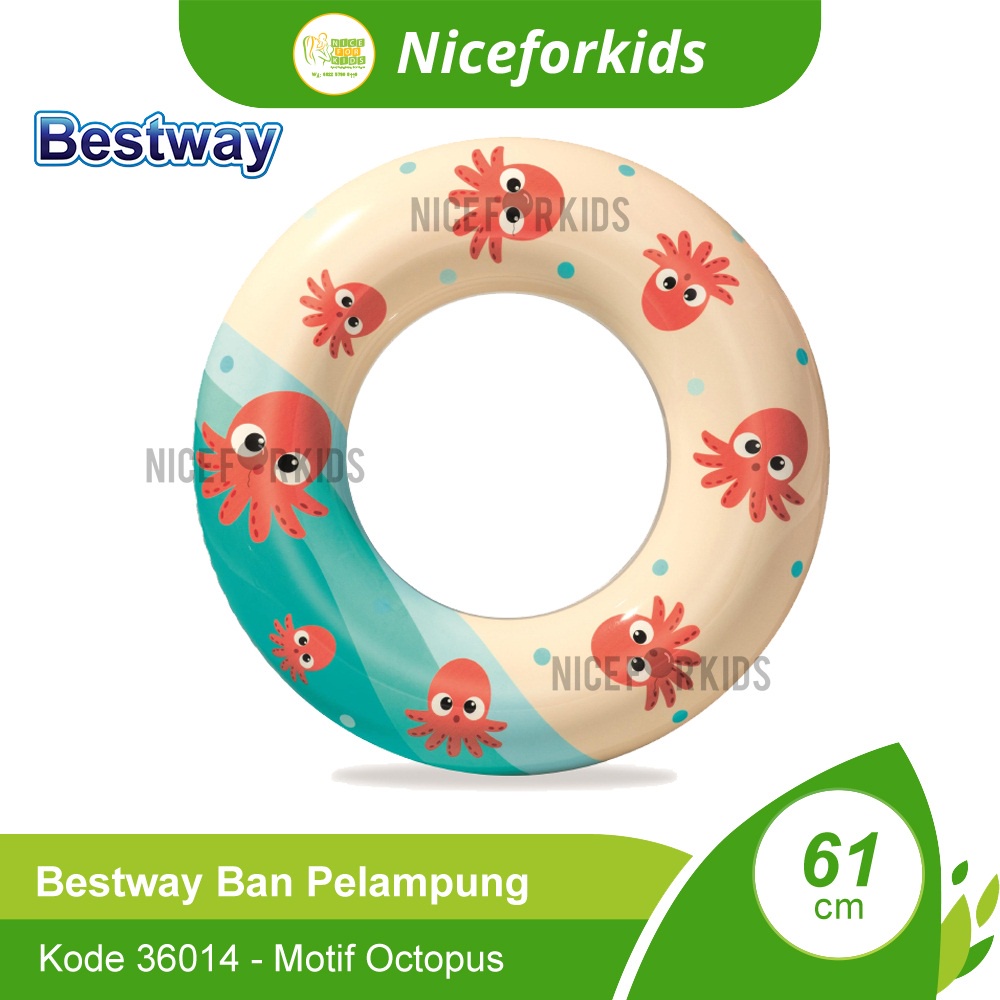 Bestway 36014 Ban Renang Bulat Ukuran 61cm Usia 3-6th / Ban Pelampung Renang Anak