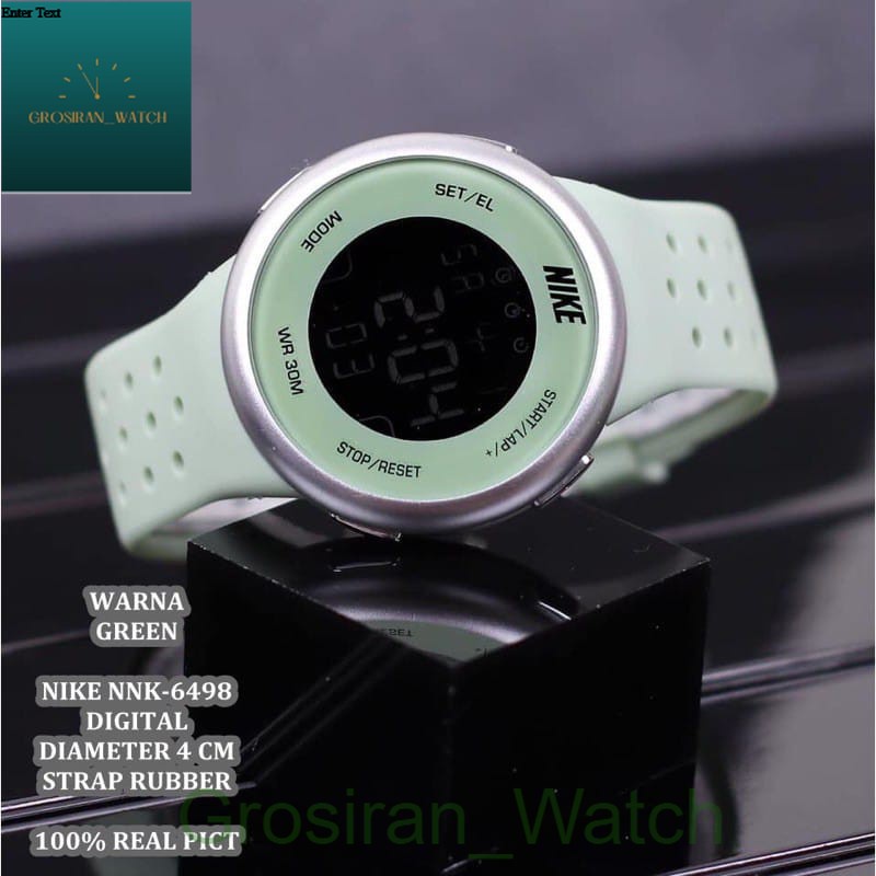 Jam Tangan Pria Sporty NIKE Digital Strap Rubber NK-29 [G_W]