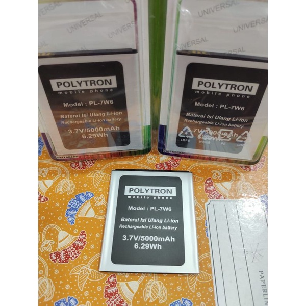 baterai batterai battery batrai Polytron PL 7W6