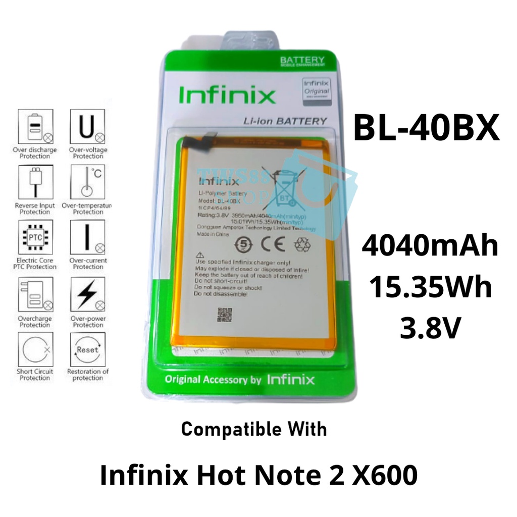 (TWS) Batre Battery Baterai Original Infinix BL-40BX